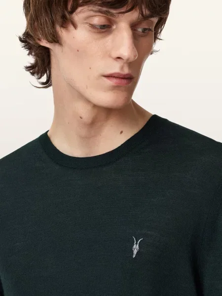 Шерстяной свитер Allsaints зеленый