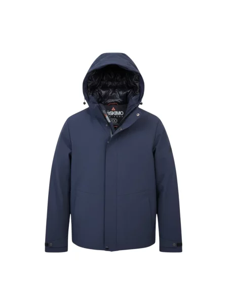 Krótka parka Hèskimo niebieska