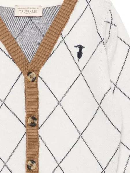 Kardigan dziecięcy Trussardi biały