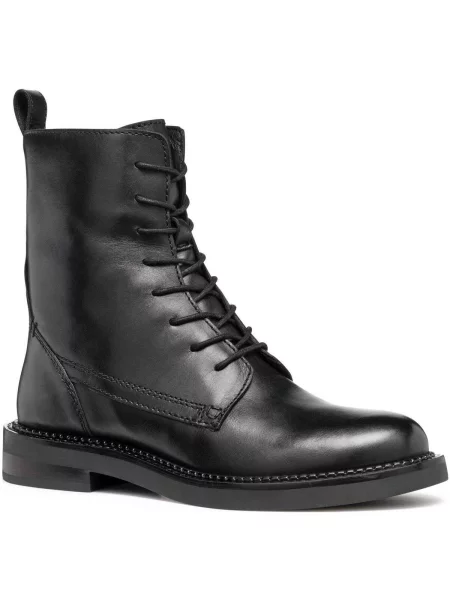 Botine Geox cu șireturi negru