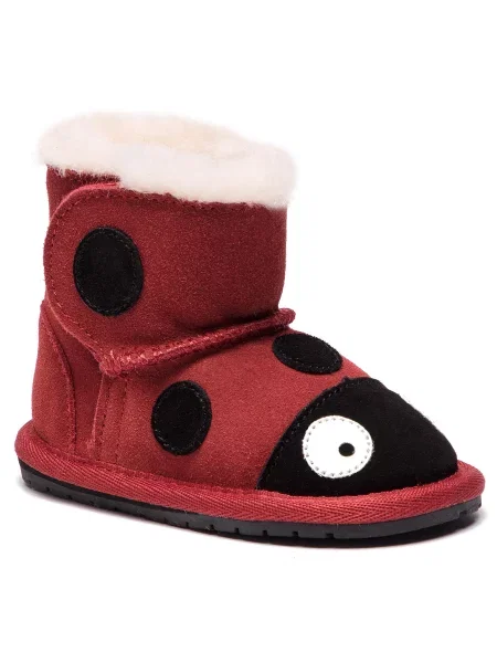 EMU Australia Sniego batai Ladybird Walker raudona