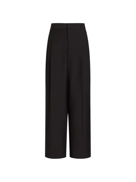 Pantaloni Dolce & Gabbana de lână albastru