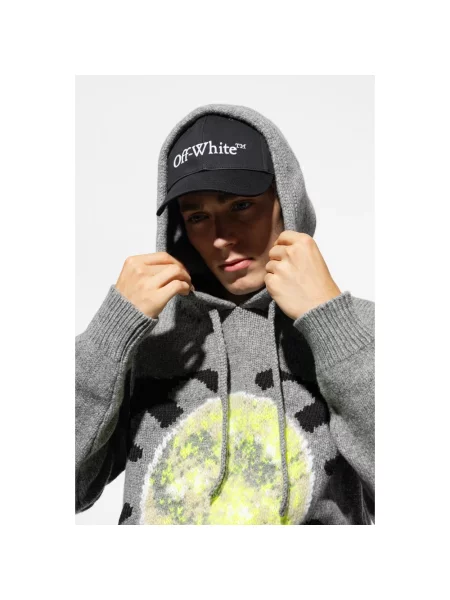 Haftowana czapka z daszkiem Off-white biała