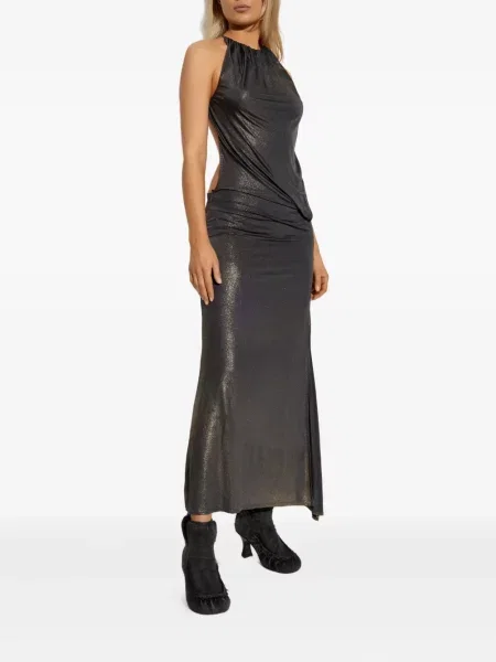 Rochie Diesel cu gât halter de costum gri