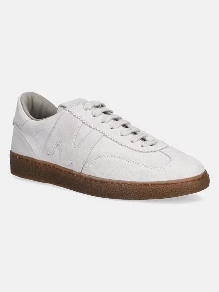 MSGM sneakers din piele întoarsă gri