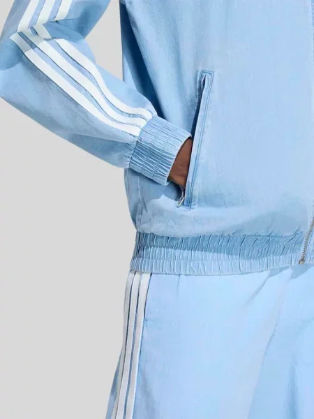 Adidas Originals bluza rozpinana jeansowa niebieska