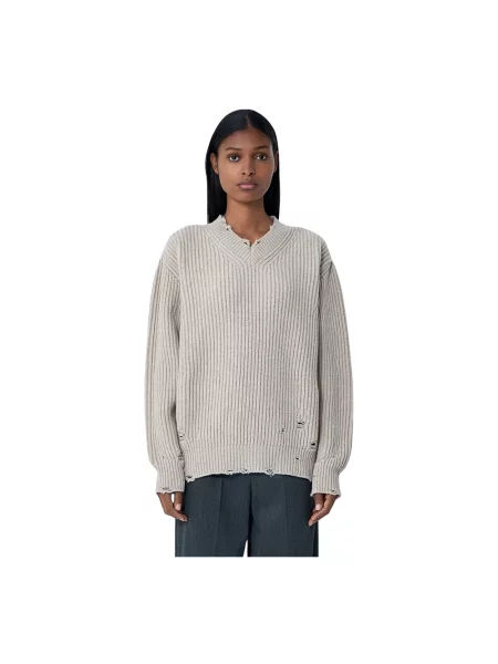 Sweter Mm6 Maison Margiela beżowy