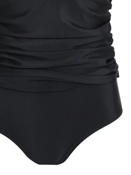 Costum de baie Amir Slama drapat negru