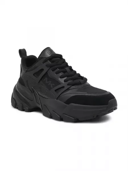 Michael Kors Sneakers NICK cu adaos de piele negru