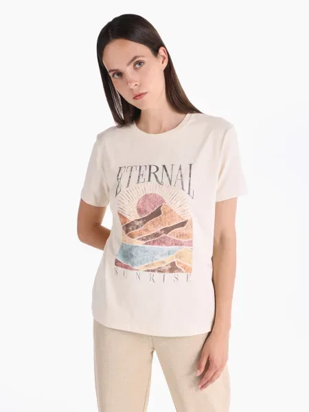 Футболки і поло Colin’s комбінований верх білий