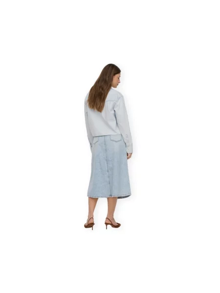 ONLY Sukňa MINDY denim modrá