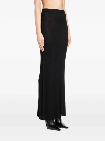 Fustă Balenciaga tricotate negru