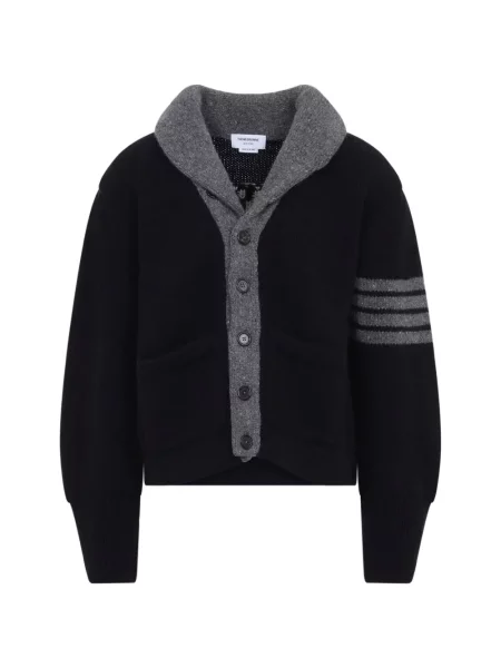 Gulerat cardigan Thom Browne negru