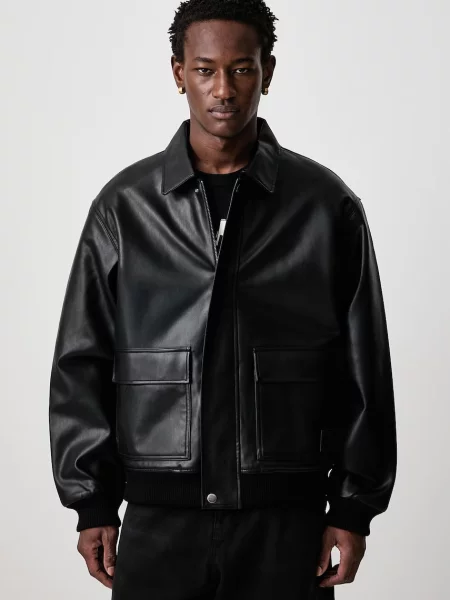 Carhartt WIP Arizona Jacket jachetă din imitație de piele pentru bărbați