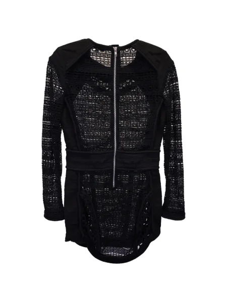 Rochie mini Iro din dantelă de costum negru