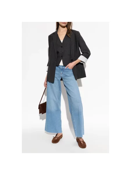 Marynarka Rag & Bone w paski szara