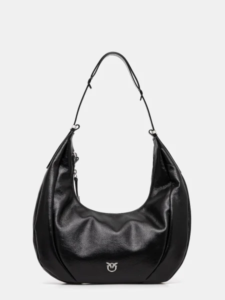 Pinko torebka skórzana czarny