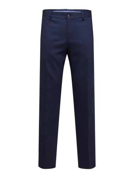 SELECTED HOMME Pantaloni cu dungă bleumarin