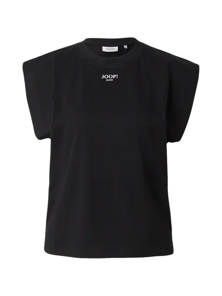 JOOP! Jeans Tricou Tiss / alb negru
