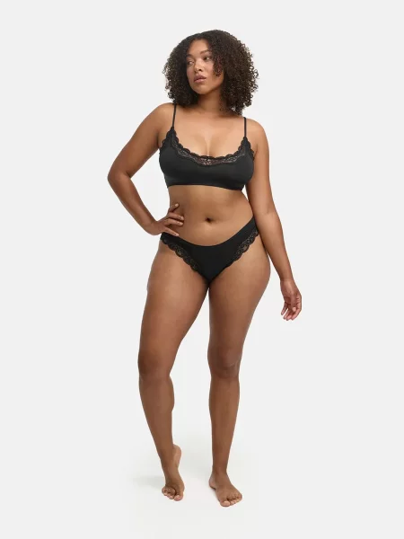 Cfab Melltartó Lace Bralette' fekete