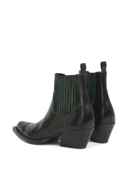 Botine Marni din piele negru
