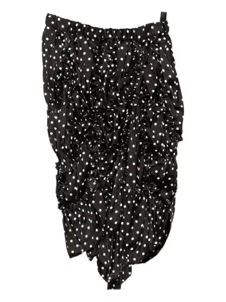 Fustă Black Comme Des Garçons cu buline negru