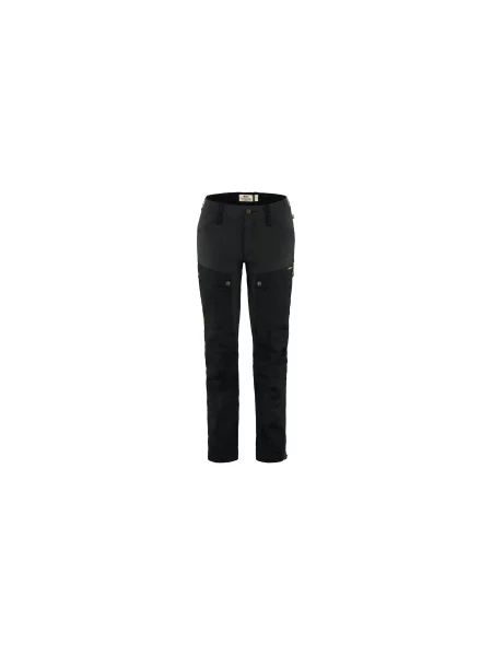 Fjällräven Keb Trousers Curved W Reg Black Kobiety Spodnie Fjällräven Size: 36 czarny