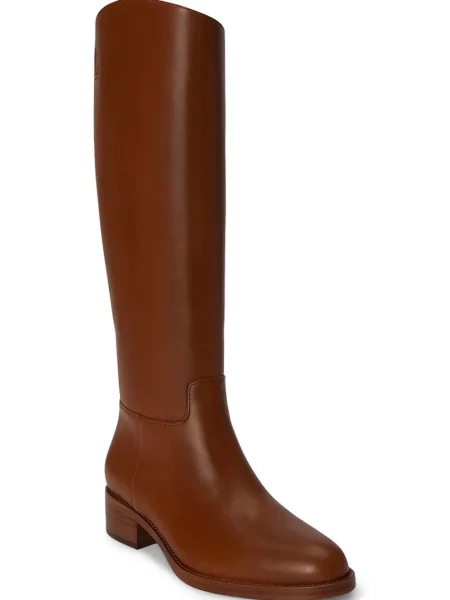Lauren Ralph Lauren cizme pentru femei din piele Kyle maro