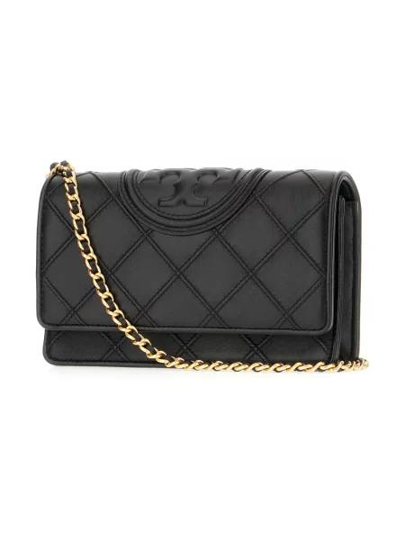 Naszyjnik Tory Burch skórzany czarny
