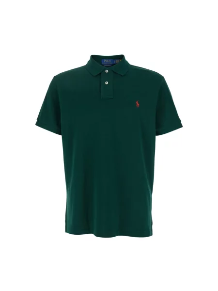 Ralph Lauren Koszulki Mężczyzna S Polo Custom Slim Fit zielony