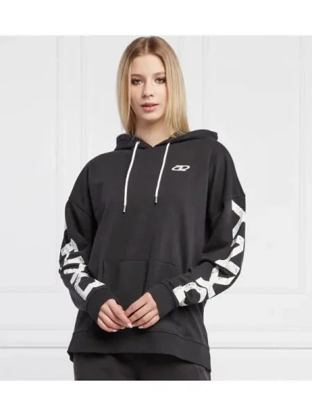 DKNY Sport Hanorac EXPLODED CRACKLE LOG negru