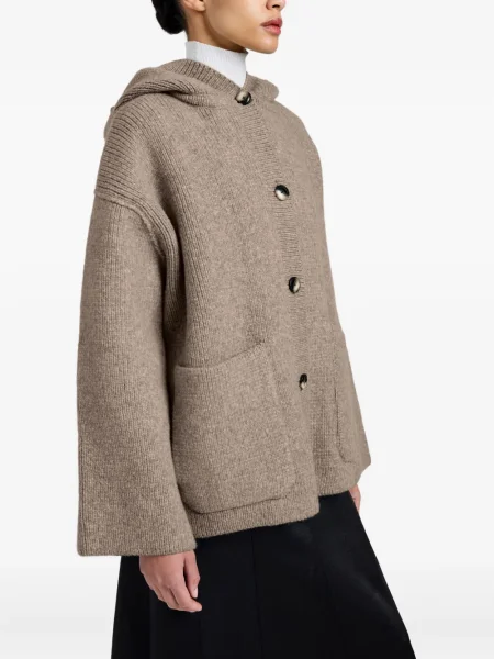 Geacă Proenza Schouler White Label cu glugă alb