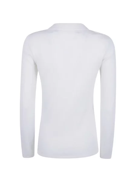 Lung tricou D.exterior tricotate alb