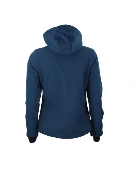 Geacă Peak Mountain softshell albastru