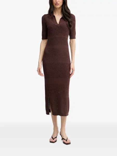 Scurt rochie midi Joseph Ribkoff tricotate maro