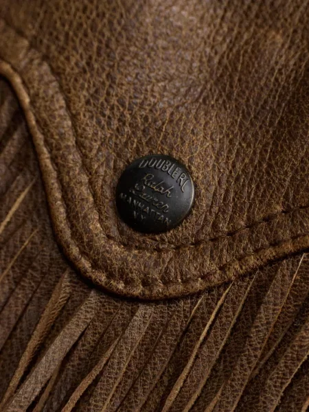 Кожух Ralph Lauren Rrl с ресни с козина кафяво