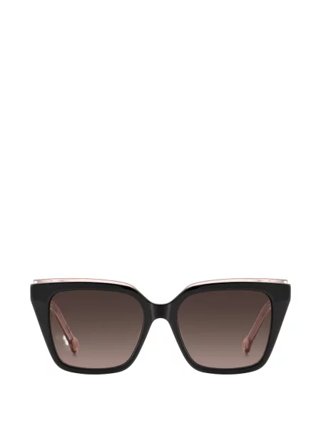 Ochelari de soare Carolina Herrera cu imprimeu geometric negru