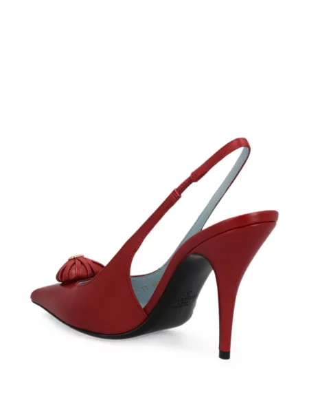 Pantofi cu toc Valentino Garavani slingback roșu