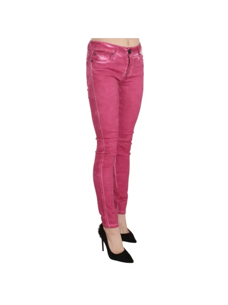 Skinny jeansy skinny Dolce And Gabbana różowe