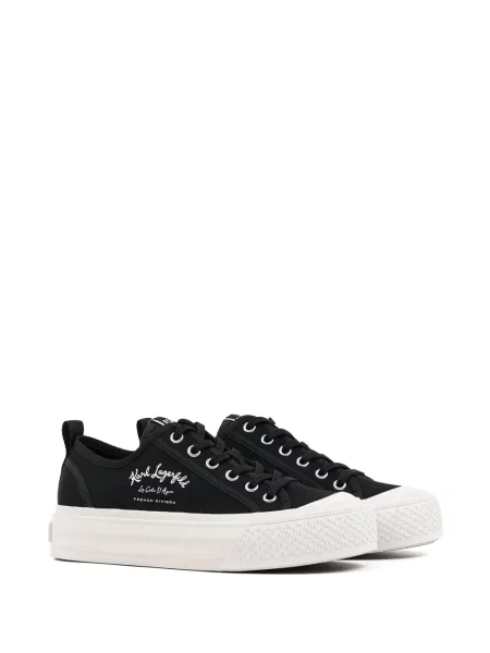Platform talpú sneaker Karl Lagerfeld autogrammal fekete