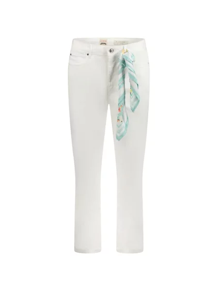 Skinny spodnie capri Guess białe