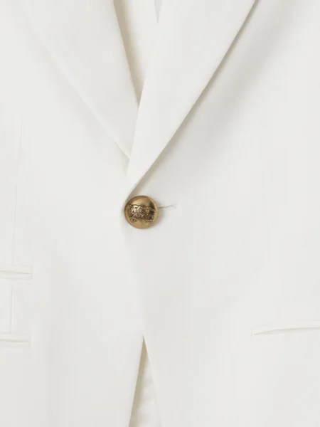 Vienakrūtis švarkas Burberry balta