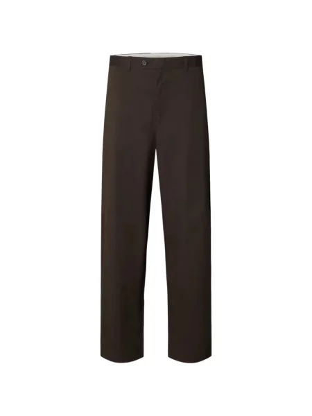 Pantaloni Selected maro