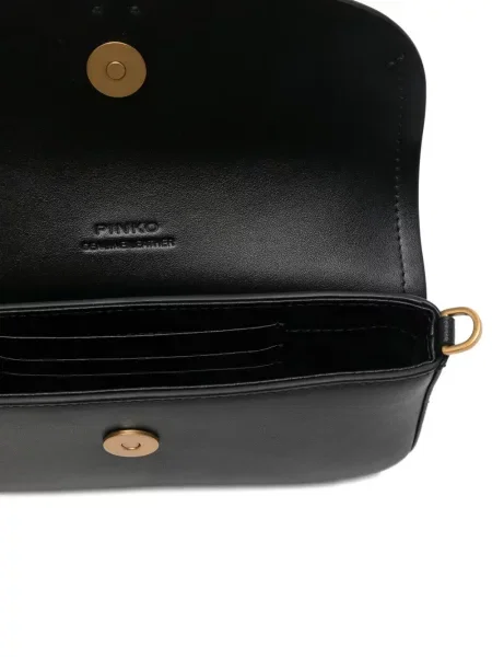 Geanta de piele Pinko din piele negru