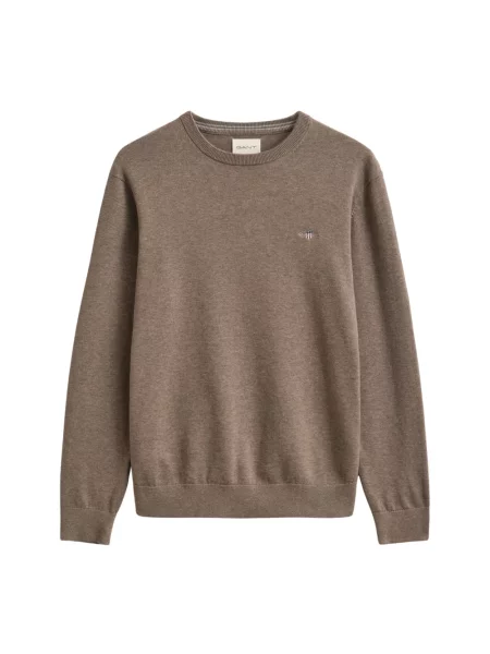 Sweter Gant klasyczny brązowy