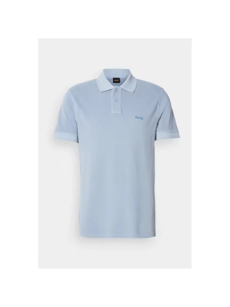 Tricou polo Boss Orange albastru