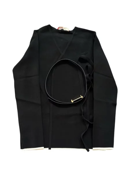 Cu centură cardigan Max Mara plic negru