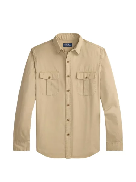 Scurt șapcă Polo Ralph Lauren cu broderie din jerseu maro