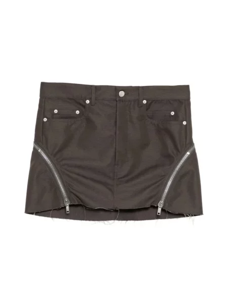 Spódnica mini Rick Owens brązowa