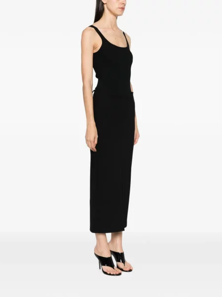 Rochie midi Patrizia Pepe tricotate negru